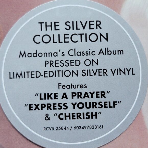 VINYL Madonna: Like A Prayer (reissue) - Limited Silver LP - NEW / SEALED - Picture 2 of 6